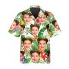 Pineapple Pattern Custom Hawaiian Shirt, Custom Hawaiian Shirts With Face