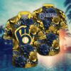 Milwaukee Brewers MLB Flower Aloha Hawaiian Shirt 9, MLB Hawaiian Shirt