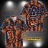 Auburn Tigers Aloha Hawaiian Shirt Custom Your Name, NCAA Hawaiian Shirt