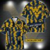 West Virginia Mountaineers Aloha Hawaiian Shirt Custom Your Name, NCAA Hawaiian Shirt