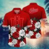 Indiana Hoosiers NCAA Flower Aloha Hawaiian Shirt 13, NCAA Hawaiian Shirt