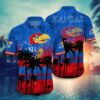 Kansas Jayhawks Aloha Hawaiian Shirt, NCAA Hawaiian Shirt
