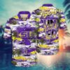 LSU TIGERS NCAA Flower Aloha Hawaiian Shirt 7, NCAA Hawaiian Shirt