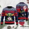 Baby Yoda And Grogu New York Yankees Christmas Ugly Sweater, MLB Christmas Sweater