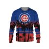 Chicago Cubs Tree Beach Ugly Christmas Sweater, MLB Christmas Sweater