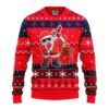 Cleveland Indians Dabbing Santa Claus Ugly Christmas Sweater, MLB Christmas Sweater