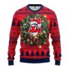 Cleveland Indians Santa Hat Funny Ugly Christmas Sweater, MLB Christmas Sweater