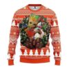 Groot Hug Baltimore Orioles Christmas Ugly Sweater, MLB Christmas Sweater
