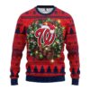 Washington Nationals Santa Hat Ugly Christmas Sweater, MLB Christmas Sweater