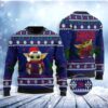 Baby Yoda Love New York Giants Ugly Christmas Sweater, NFL Chritsmas Sweater