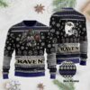 Baltimore Ravens 3D Printed Ugly Christmas Sweater, NFL Christmas Sweater