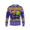 Baltimore Ravens Baby Groot And Grinch Best Friends Ugly Christmas Sweater, NFL Christmas Sweater