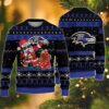 Baltimore Ravens Santa Claus Dabbing Ugly Christmas Sweater, NFL Christmas Sweater