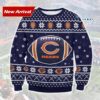 Chicago Bears Big Logo NFL Ugly Christmas Sweater, NFL Christmas Sweater