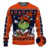 Chicago Bears The Grinch Drink Coffee Ugly Christmas Sweater, NFL Christmas Sweater
