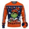 Denver Broncos The Grinch Drink Coffee Ugly Christmas Sweater, NFL Christmas Sweater
