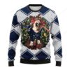 Funny Reindeer Pug Dog Dallas Cowboys Ugly Christmas Sweater, NFL Christmas Sweater