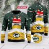 Green Bay Packers Santa Claus Custom Ugly Christmas Sweater, NFL Christmas Sweater