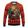 Groot Hug Cleveland Browns Ugly Christmas Sweater, NFL Christmas Sweater