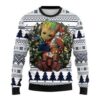 Groot Hug Dallas Cowboys Ugly Christmas Sweater, NFL Christmas Sweater