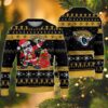 Jacksonville Jaguars Santa Claus Dabbing Ugly Christmas Sweater, NFL Christmas Sweater