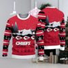 Kansas City Chiefs Christmas Reindeers Pattern Ugly Christmas Sweater, NFL Christmas Sweater