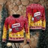 Kansas City Chiefs Symbol Wearing Santa Claus Hat Ho Ho Ho Personalized Ugly Christmas Sweater, NFL Christmas Sweater