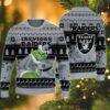 Las Vegas Raiders Grinch Stolen Ugly Christmas Sweater, NFL Christmas Sweater