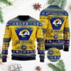 Los Angeles Rams Football Team Logo Custom Name Ugly Christmas Sweater, NFL Christmas Sweater