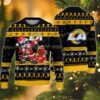 Los Angeles Rams Santa Claus Dabbing Ugly Christmas Sweater, NFL Christmas Sweater