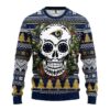 Los Angeles Rams Skull Flower Ugly Sweater Christmas, NFL Christmas Sweater
