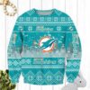 Miami Dolphins Big Logo Ugly Christmas Sweater, NFL Christmas Sweater