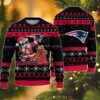 New England Patriots Santa Claus Dabbing Ugly Christmas Sweater, NFL Christmas Sweater
