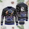 Snow New York Giants Ugly Christmas Sweater, NFL Christmas Sweater