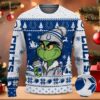 The Grinch Drink Coffee Indianapolis Colts Ugly Christmas Sweater, NFL Christmas Sweater