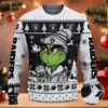 The Grinch Drink Coffee Las Vegas Raiders Ugly Christmas Sweater, NFL Christmas Sweater