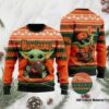 Baby Yoda Miami Hurricanes Football Ugly Christmas Sweater, NCAA Christmas Sweater