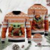 Baby Yoda Texas Longhorns Football Ugly Christmas Sweater, NCAA Christmas Sweater