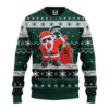 Michigan State Spartans Dabbing Santa Claus Ugly Christmas Sweater, NCAA Christmas Sweater