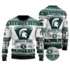 Michigan State Spartans Football Team Custom Ugly Christmas Sweater, NCAA Christmas Sweater