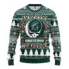 Michigan State Spartans Grateful Dead Ugly Christmas Sweater, NCAA Christmas Sweater