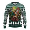 Michigan State Spartans Groot Hug Ugly Christmas Sweater, NCAA Christmas Sweater
