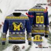 Michigan Wolverines Custom Ugly Christmas Sweater, NCAA Christmas Sweater