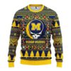 Michigan Wolverines Grateful Dead Ugly Christmas Sweater, NCAA Christmas Sweater