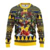 Michigan Wolverines Tree Party Ugly Christmas Sweater, NCAA Christmas Sweater