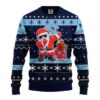 North Carolina Tar Heels Dabbing Santa Claus Ugly Christmas Sweater, NCAA Christmas Sweater