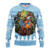 North Carolina Tar Heels Groot Hug Ugly Christmas Sweater, NCAA Christmas Sweater