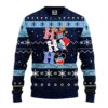 North Carolina Tar Heels Hohoho Ugly Christmas Sweater, NCAA Christmas Sweater
