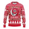 Ohio State Buckeyes Grateful Dead Ugly Christmas Sweater, NCAA Christmas Sweater