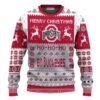 Ohio State Buckeyes Merry Christmas Ugly Christmas Sweater, NCAA Christmas Sweater